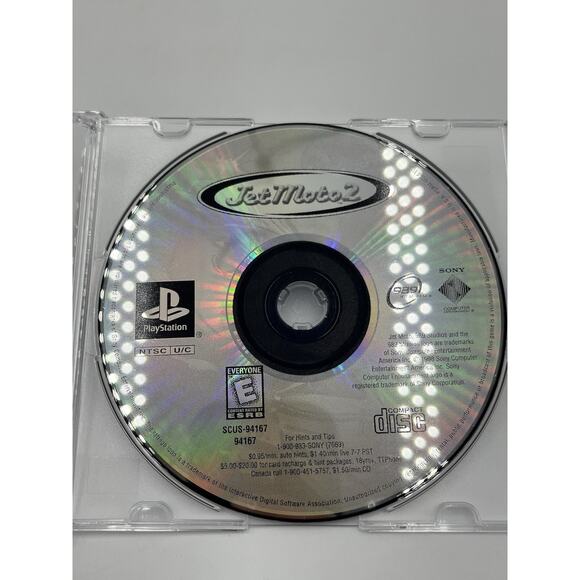 Jet Moto 2 (Sony PlayStation 1, 1997, PS1) DISC ONLY With Case - Picture 3 of 5